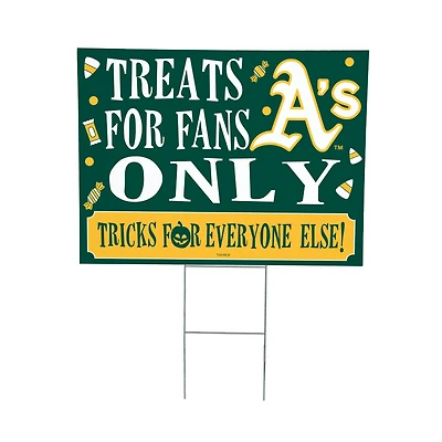 Athletics 18" x 24" Halloween Treats Outdoor Yard Sign