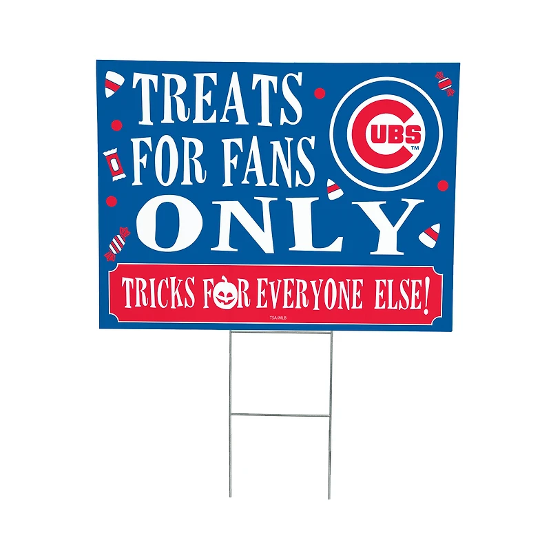 Chicago Cubs 18" x 24" Halloween Treats Outdoor Yard Sign