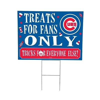 Chicago Cubs 18" x 24" Halloween Treats Outdoor Yard Sign