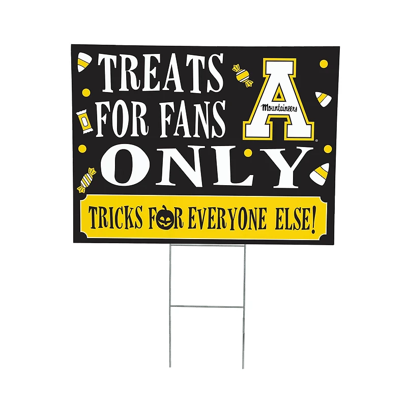 Appalachian State Mountaineers 18" x 24" Halloween Treats Outdoor Yard Sign