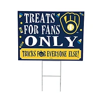 Milwaukee Brewers 18" x 24" Halloween Treats Outdoor Yard Sign