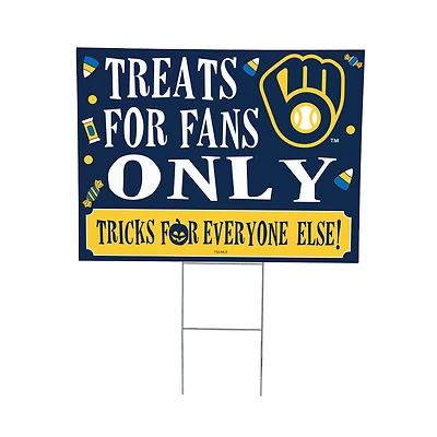 Milwaukee Brewers 18" x 24" Halloween Treats Outdoor Yard Sign