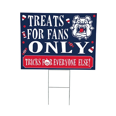 Fresno State Bulldogs 18" x 24" Halloween Treats Outdoor Yard Sign