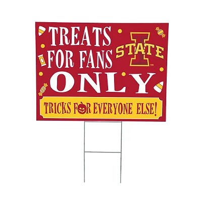 Iowa State Cyclones 18" x 24" Halloween Treats Outdoor Yard Sign