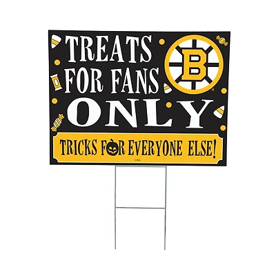Boston Bruins 18" x 24" Halloween Treats Outdoor Yard Sign