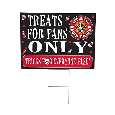 Louisiana Ragin' Cajuns 18" x 24" Halloween Treats Outdoor Yard Sign