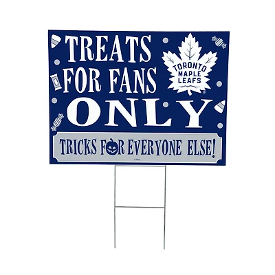 Toronto Maple Leafs 18" x 24" Halloween Treats Outdoor Yard Sign