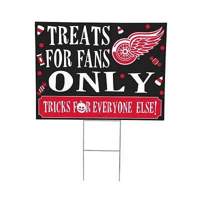 Detroit Red Wings 18" x 24" Halloween Treats Outdoor Yard Sign