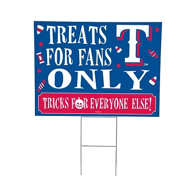 Texas Rangers 18" x 24" Halloween Treats Outdoor Yard Sign
