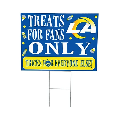 Los Angeles Rams 18" x 24" Halloween Treats Outdoor Yard Sign