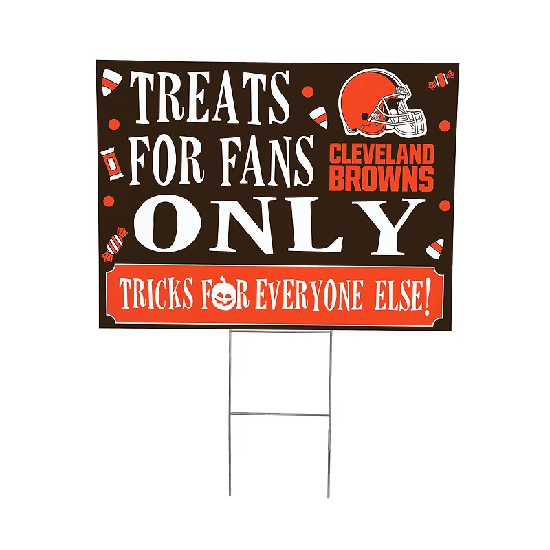 Cleveland Browns 18" x 24" Halloween Treats Outdoor Yard Sign