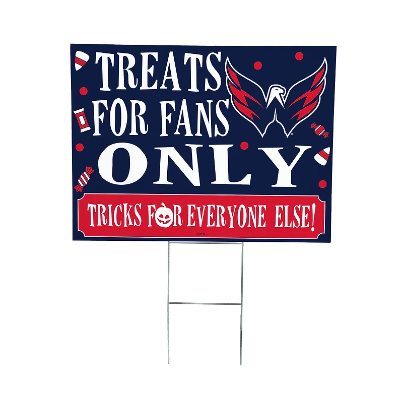 Washington Capitals 18" x 24" Halloween Treats Outdoor Yard Sign