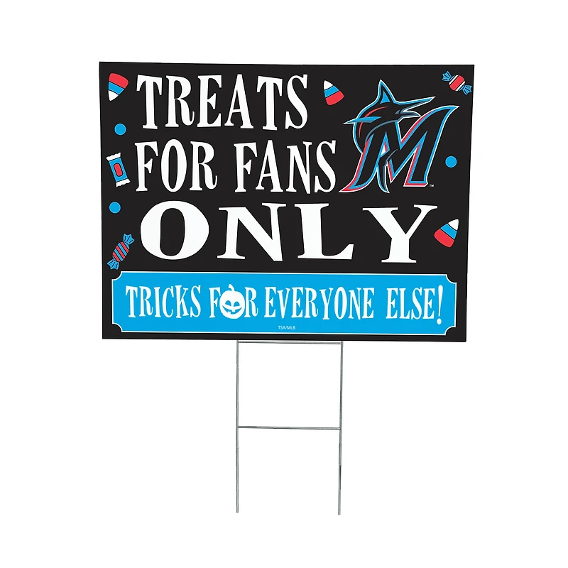 Miami Marlins 18" x 24" Halloween Treats Outdoor Yard Sign