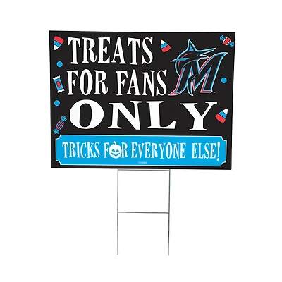 Miami Marlins 18" x 24" Halloween Treats Outdoor Yard Sign