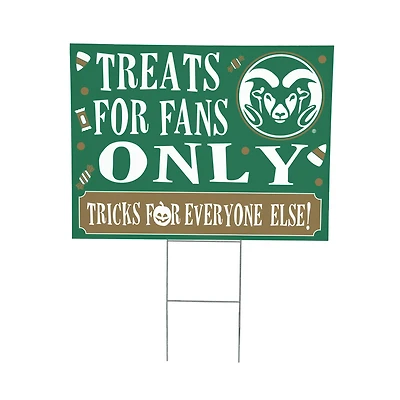Colorado State Rams 18" x 24" Halloween Treats Outdoor Yard Sign
