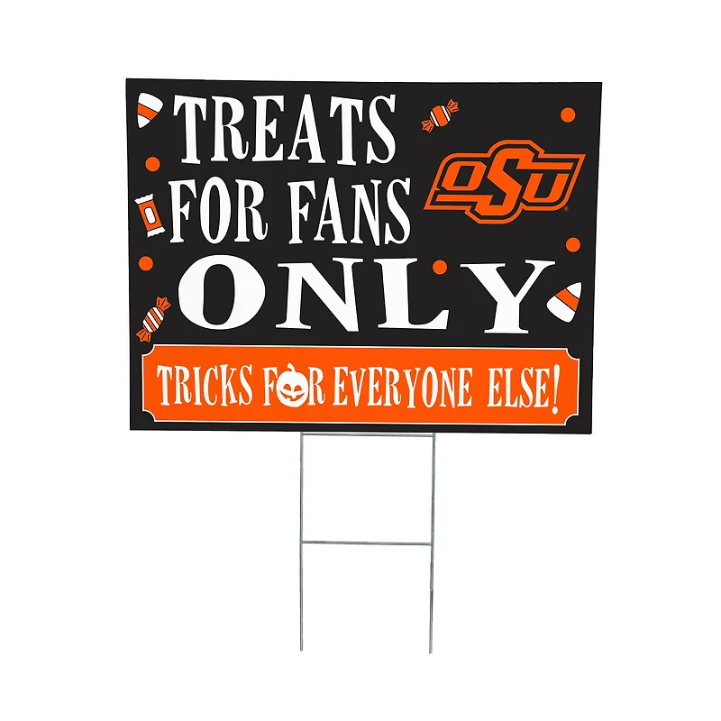 Oklahoma State Cowboys 18" x 24" Halloween Treats Outdoor Yard Sign