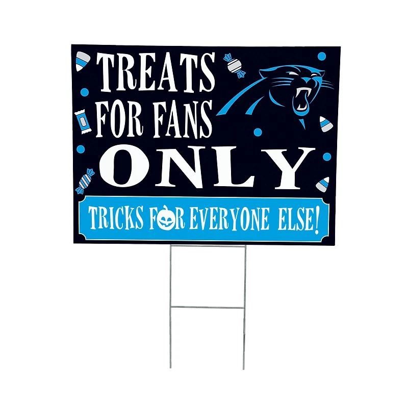 Carolina Panthers 18" x 24" Halloween Treats Outdoor Yard Sign