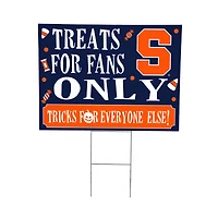Syracuse Orange 18" x 24" Halloween Treats Outdoor Yard Sign