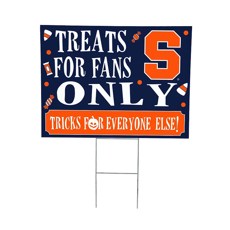 Syracuse Orange 18" x 24" Halloween Treats Outdoor Yard Sign