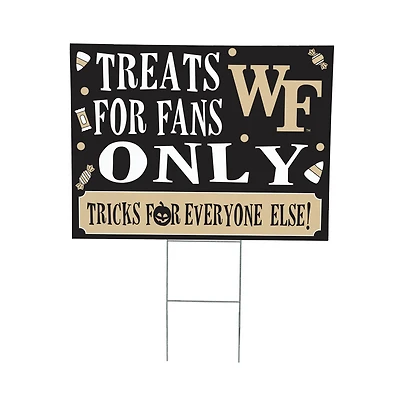 Wake Forest Demon Deacons 18" x 24" Halloween Treats Outdoor Yard Sign