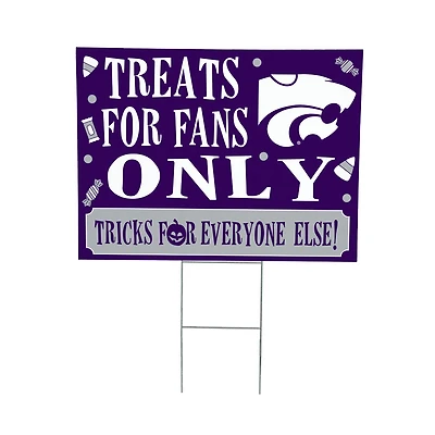 Kansas State Wildcats 18" x 24" Halloween Treats Outdoor Yard Sign
