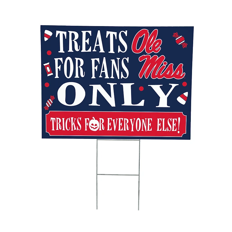 Ole Miss Rebels 18" x 24" Halloween Treats Outdoor Yard Sign