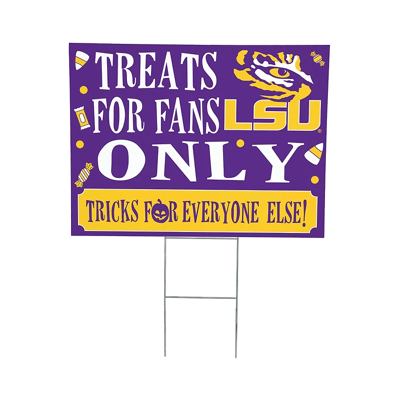 LSU Tigers 18" x 24" Halloween Treats Outdoor Yard Sign