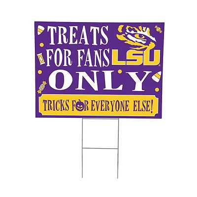 LSU Tigers 18" x 24" Halloween Treats Outdoor Yard Sign