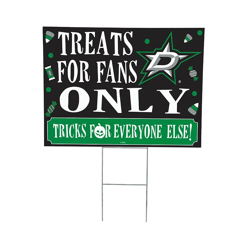 Dallas Stars 18" x 24" Halloween Treats Outdoor Yard Sign