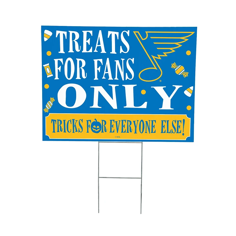 St. Louis Blues 18" x 24" Halloween Treats Outdoor Yard Sign