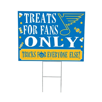 St. Louis Blues 18" x 24" Halloween Treats Outdoor Yard Sign