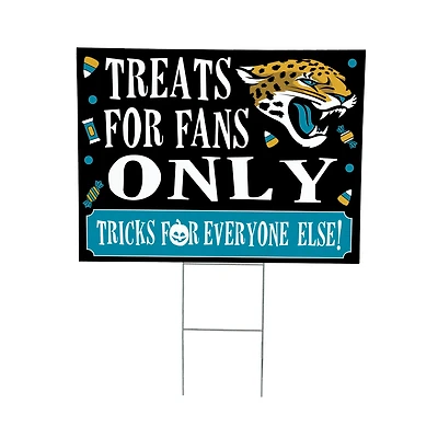 Jacksonville Jaguars 18" x 24" Halloween Treats Outdoor Yard Sign