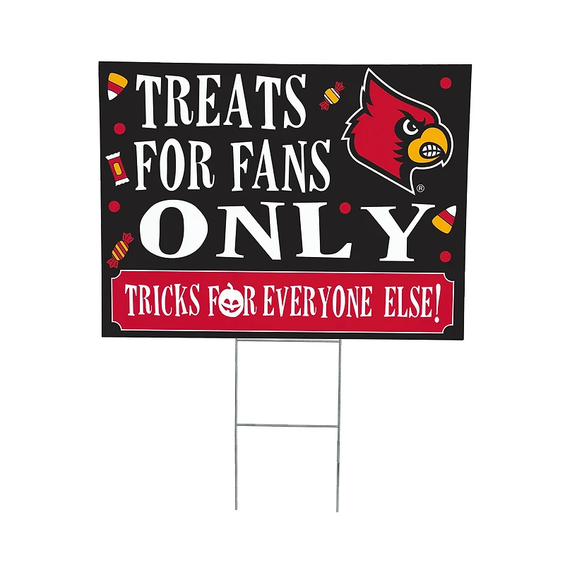 Louisville Cardinals 18" x 24" Halloween Treats Outdoor Yard Sign