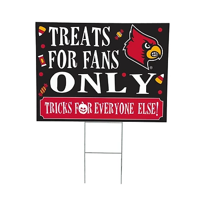 Louisville Cardinals 18" x 24" Halloween Treats Outdoor Yard Sign