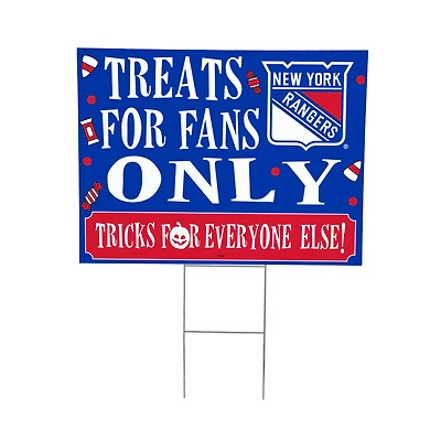 New York Rangers 18" x 24" Halloween Treats Outdoor Yard Sign