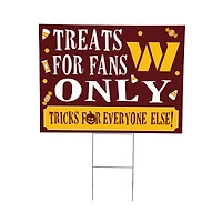 Washington Commanders 18" x 24" Halloween Treats Outdoor Yard Sign