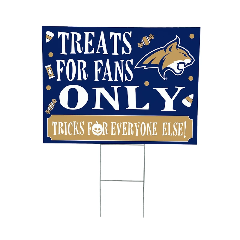 Montana State Bobcats 18" x 24" Halloween Treats Outdoor Yard Sign