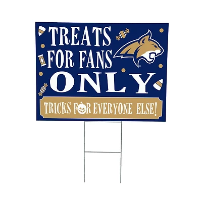 Montana State Bobcats 18" x 24" Halloween Treats Outdoor Yard Sign