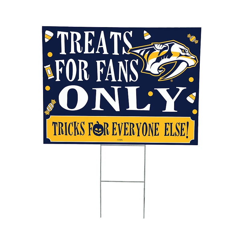 Nashville Predators 18" x 24" Halloween Treats Outdoor Yard Sign