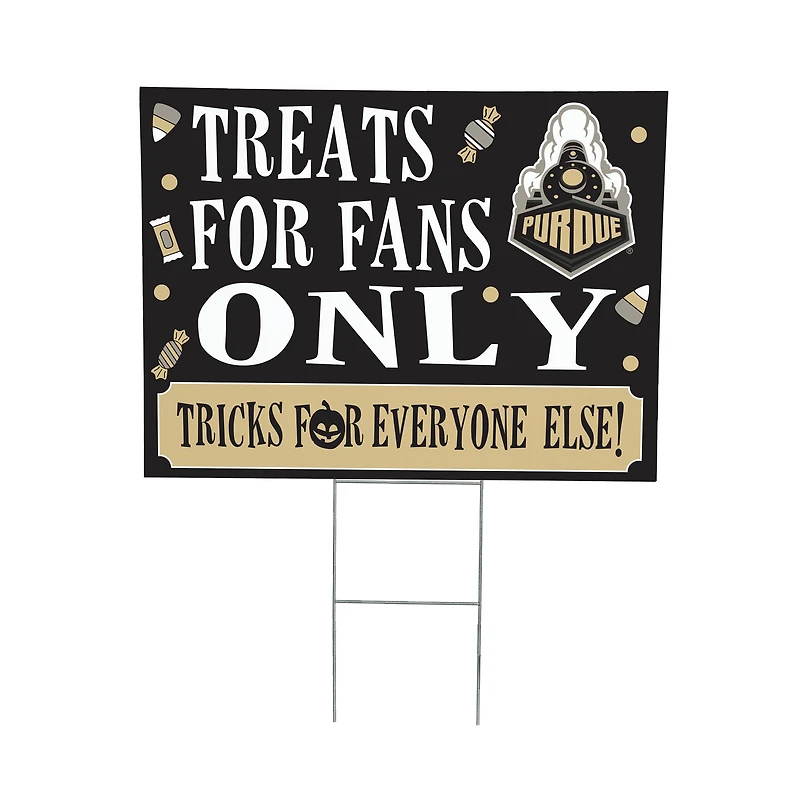 Purdue Boilermakers 18" x 24" Halloween Treats Outdoor Yard Sign
