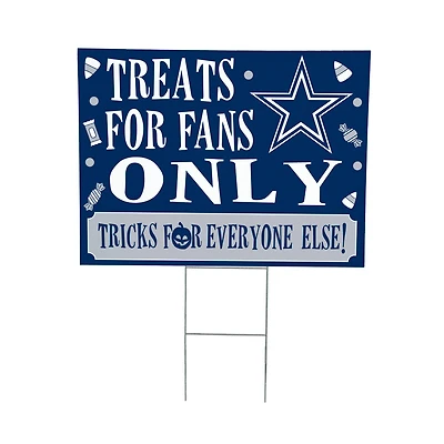 Dallas Cowboys 18" x 24" Halloween Treats Outdoor Yard Sign