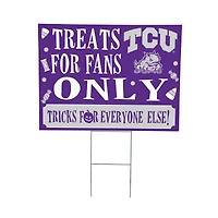 TCU Horned Frogs 18" x 24" Halloween Treats Outdoor Yard Sign