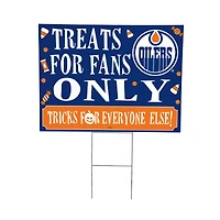 Edmonton Oilers 18" x 24" Halloween Treats Outdoor Yard Sign