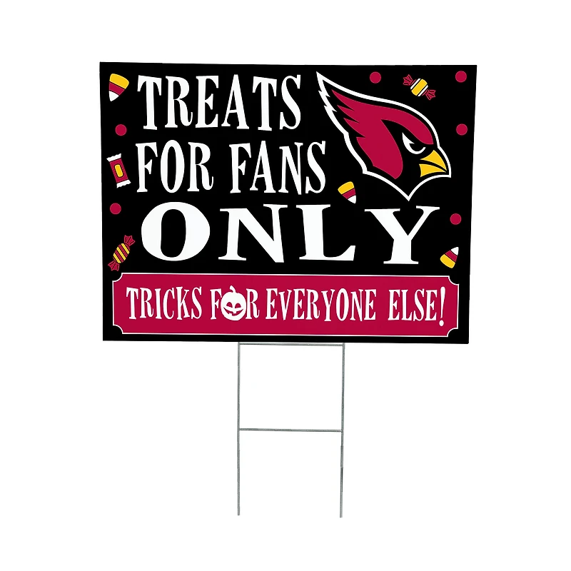 Arizona Cardinals 18" x 24" Halloween Treats Outdoor Yard Sign