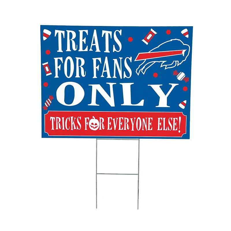 Buffalo Bills 18" x 24" Halloween Treats Outdoor Yard Sign
