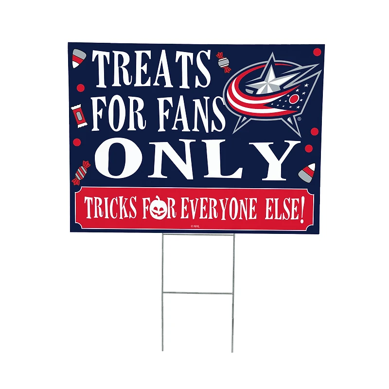 Columbus Blue Jackets 18" x 24" Halloween Treats Outdoor Yard Sign
