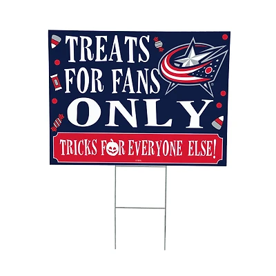 Columbus Blue Jackets 18" x 24" Halloween Treats Outdoor Yard Sign
