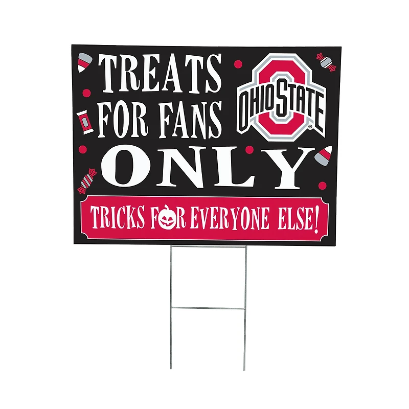 Ohio State Buckeyes 18" x 24" Halloween Treats Outdoor Yard Sign
