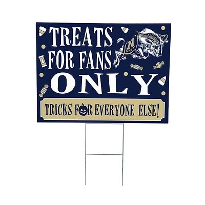Navy Midshipmen 18" x 24" Halloween Treats Outdoor Yard Sign