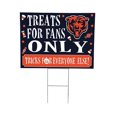 Chicago Bears 18" x 24" Halloween Treats Outdoor Yard Sign